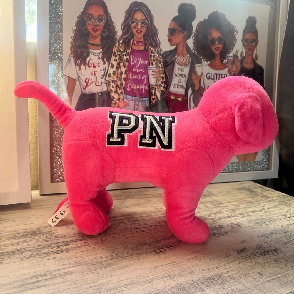 PINK RARE Victoria’s Secret pink large blush soft dog 🐕🩷